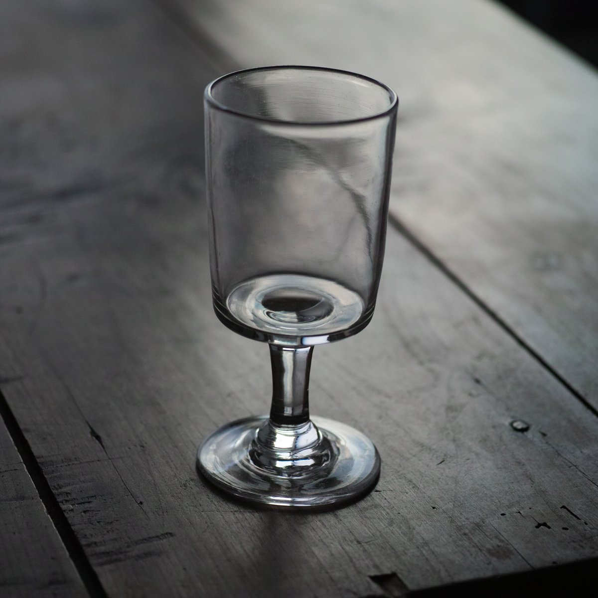 19世紀 フランス 手吹きガラスのビストログラス / Bistro Glass / 19th