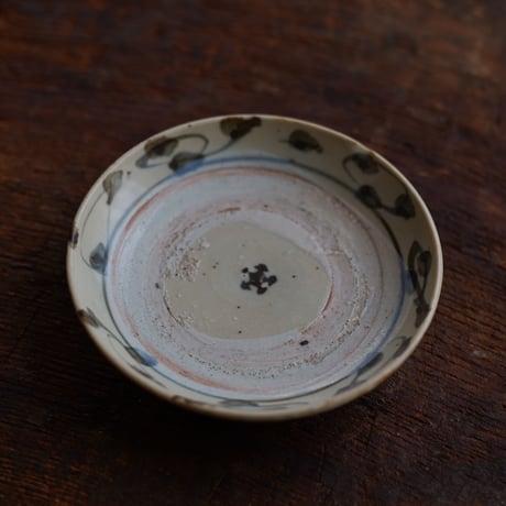 18世紀 波佐見 くらわんか 染付唐草文皿 / Hasami Ware Kurawanka Plate / 日本 江戸期