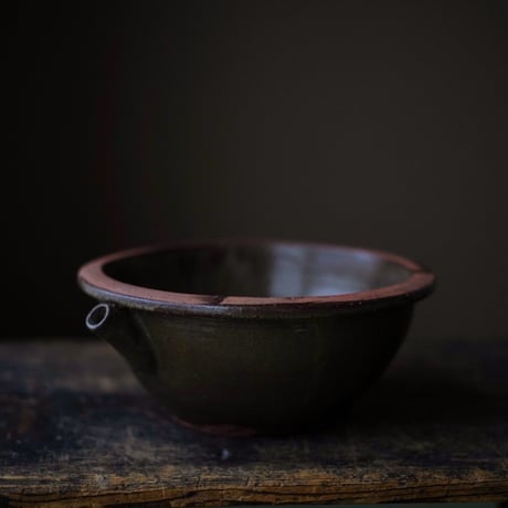 黒薩摩 苗代川焼 片口鉢 / Kurosatsuma Naeshirogawa-ware / 日本 明治-大正頃