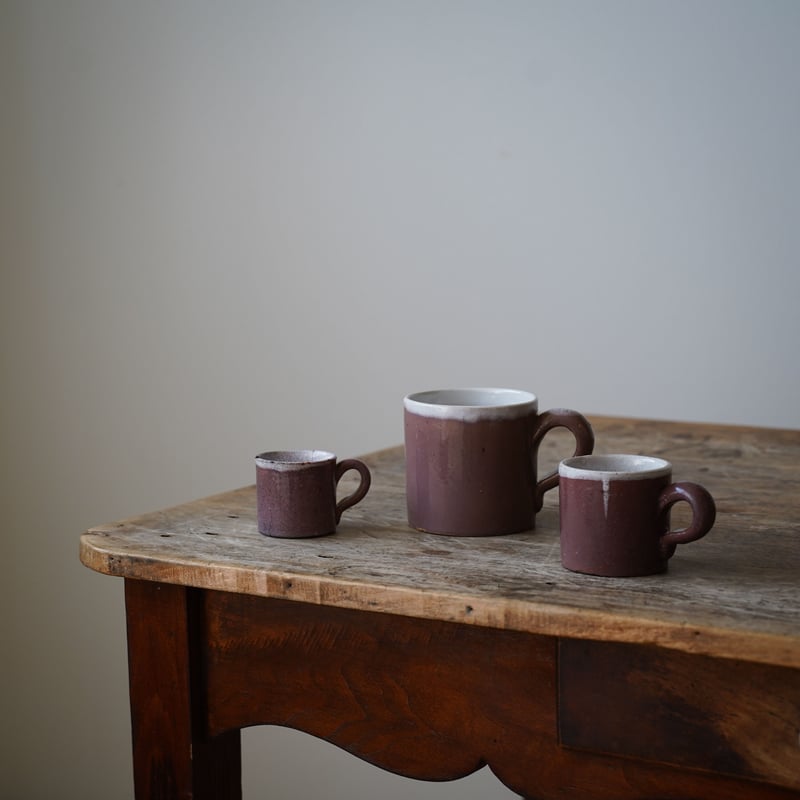 18-19世紀 キュノワール マグカップ デミタスカップ / France 18-19th C