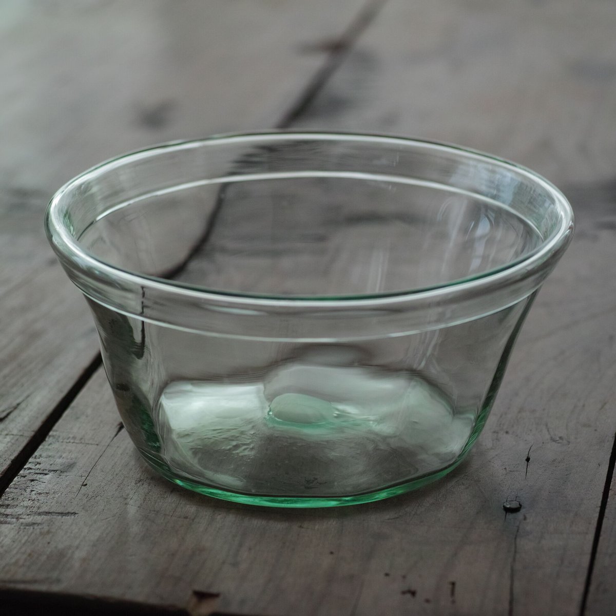 18-19世紀 スウェーデン 古い手吹きの色ガラスボウル鉢 アンティーク