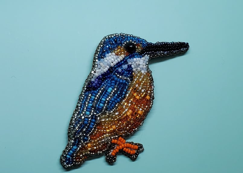 カワセミのブローチ」キット | Arte Legato by Yoriko Arii