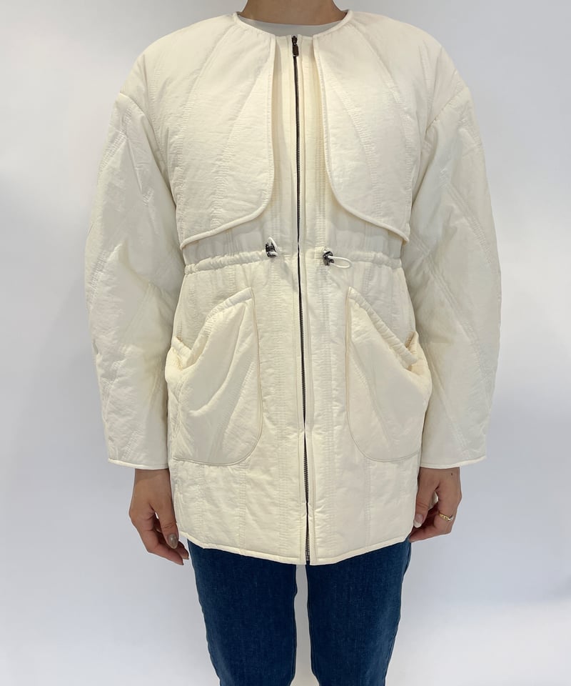 10049054 ドライタッチ蓄熱中綿バナナスリーブブルゾン | SANZEN