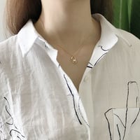 サークルモチーフ Silver925 Necklace 18kコーティング