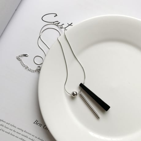 瑪瑙　スティック　Silver925 Necklace