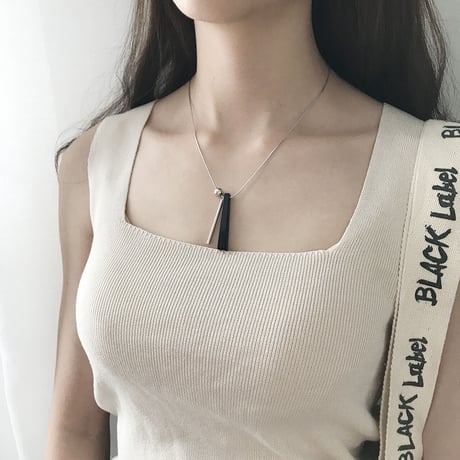 瑪瑙　スティック　Silver925 Necklace