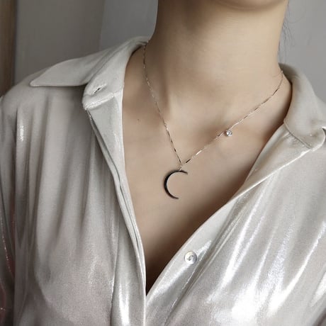 ムーン Silver925 Necklace