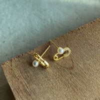 安全ピン　Silver925 ピアス　18kコーティング