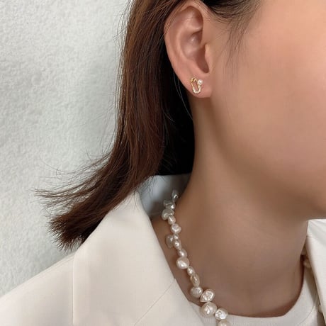 安全ピン　Silver925 ピアス　18kコーティング