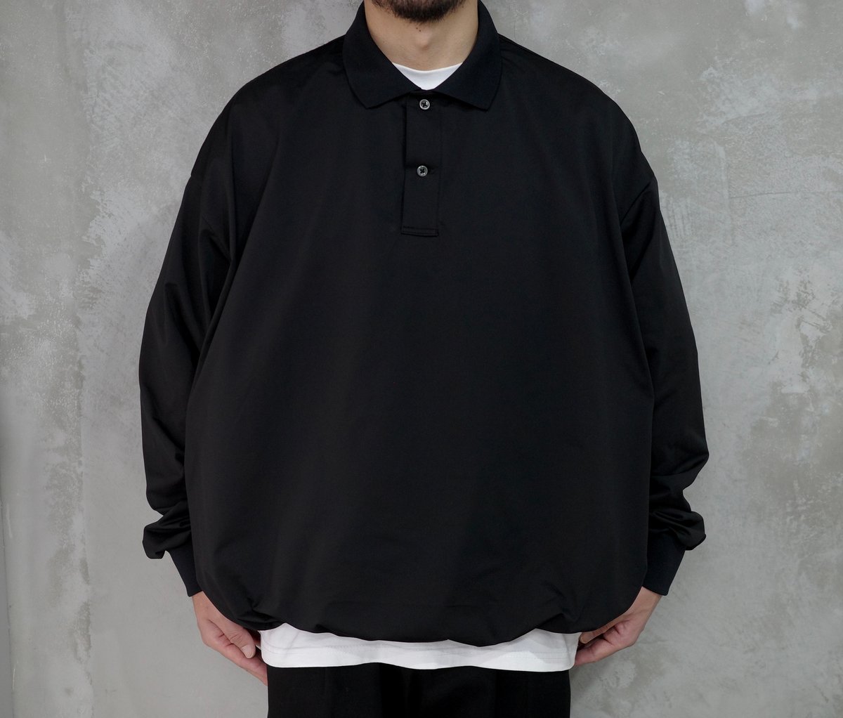 CONVENIENT POLO L/S (BLACK) | kan