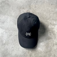 MONOGRAM LOGO CAP (BLACK×WHITE)