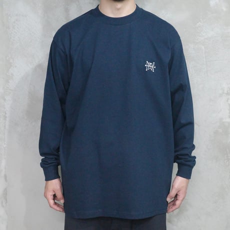 MONOGRAM LOGO TEE LS (NAVY)