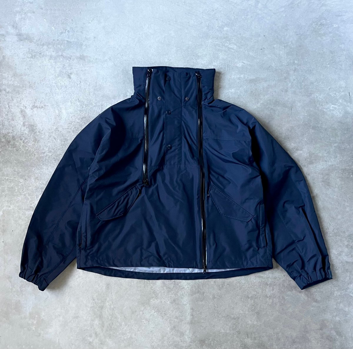 3LAYER BIG TECH JACKET (NAVY) | kan