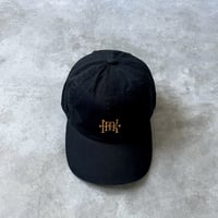 MONOGRAM LOGO CAP (BLACK×ORANGE)