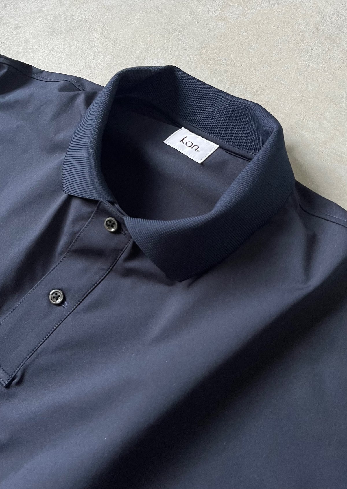 CONVENIENT POLO L/S (NAVY) | kan