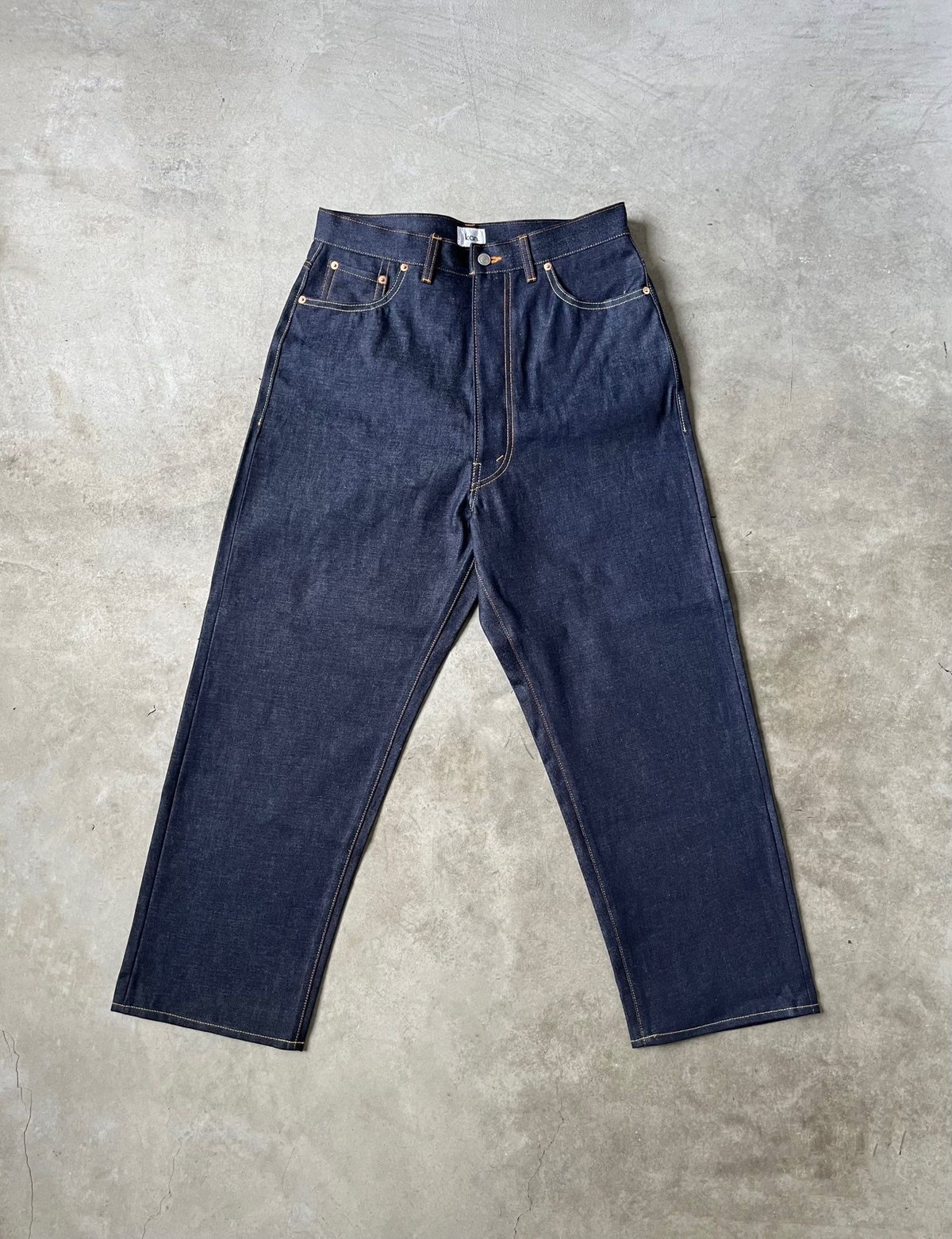 ancellm シューカットデニム refomed stein yoke AGING SELVEDGE SHOE CUT 5P DENIM PANTS – ANCELLM