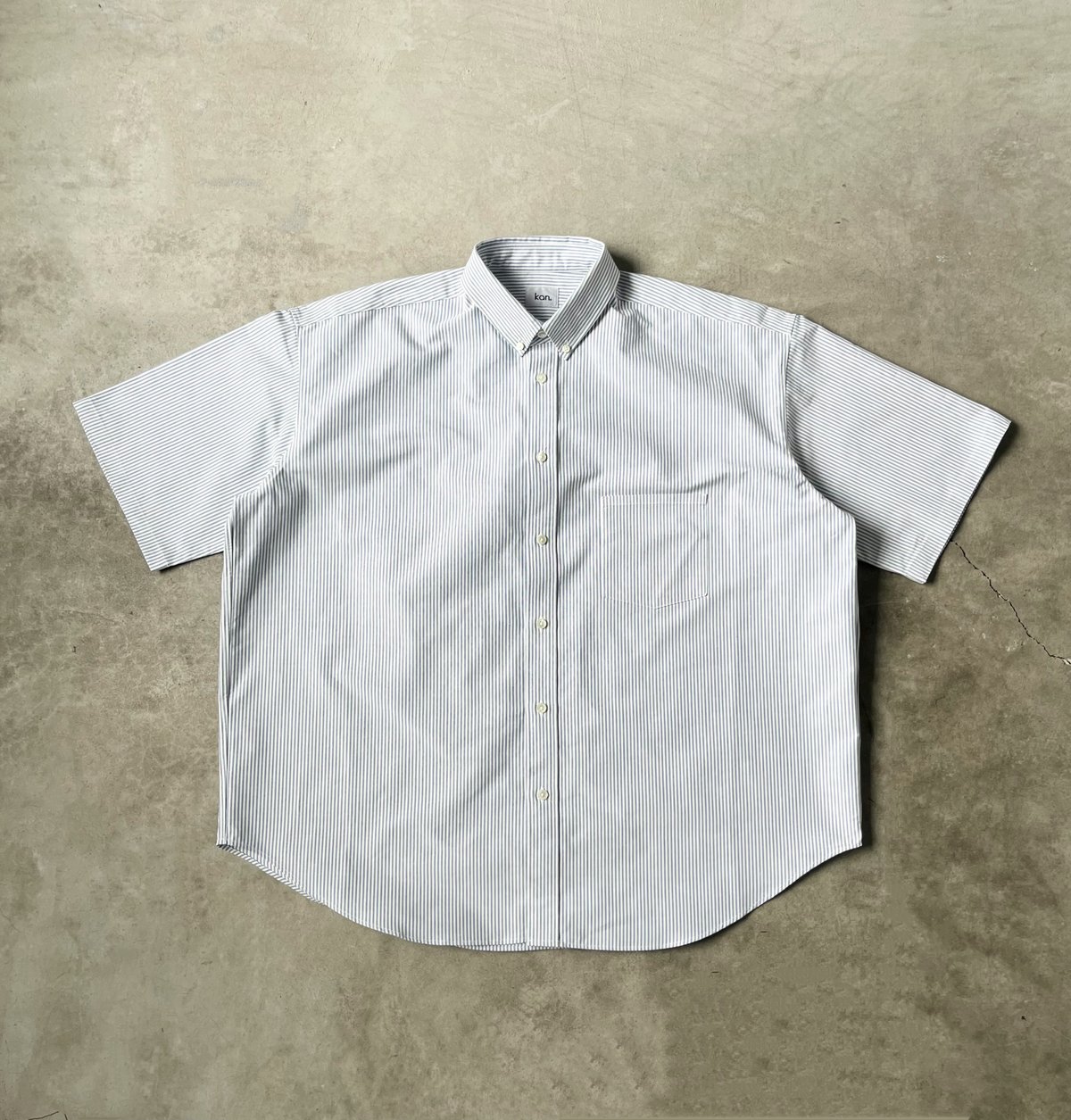 た*ん様 TEISCOセミホロウボディ 3ピックアップ 日本製 DEKA SHIRT OX S/S (STRIPE) | kan