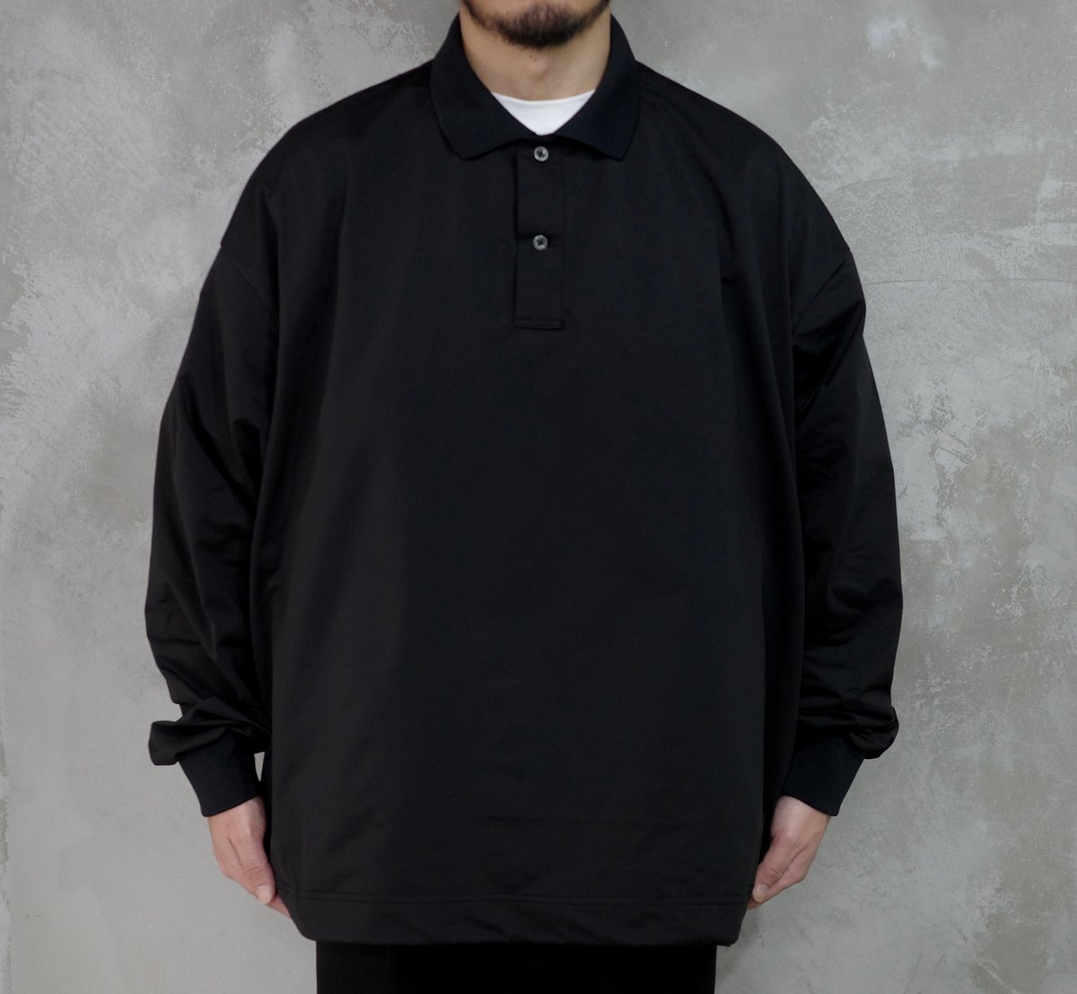 CONVENIENT POLO L/S (BLACK) | kan