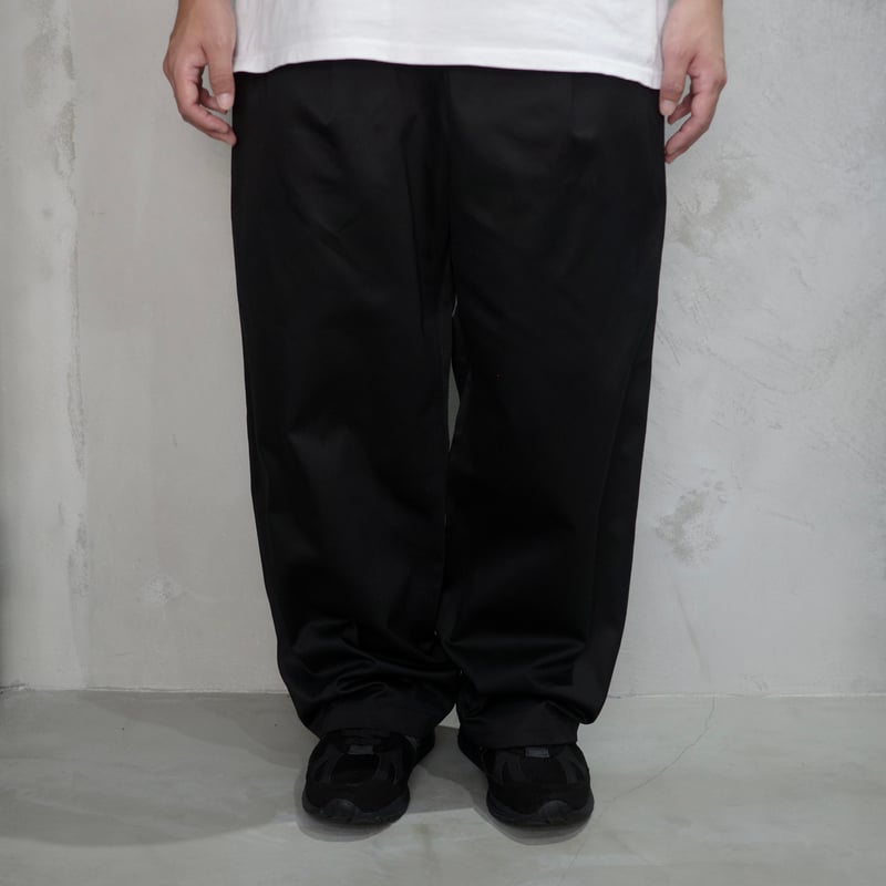 WESTPOINT CHINO WIDE PANT (BLACK) | kan