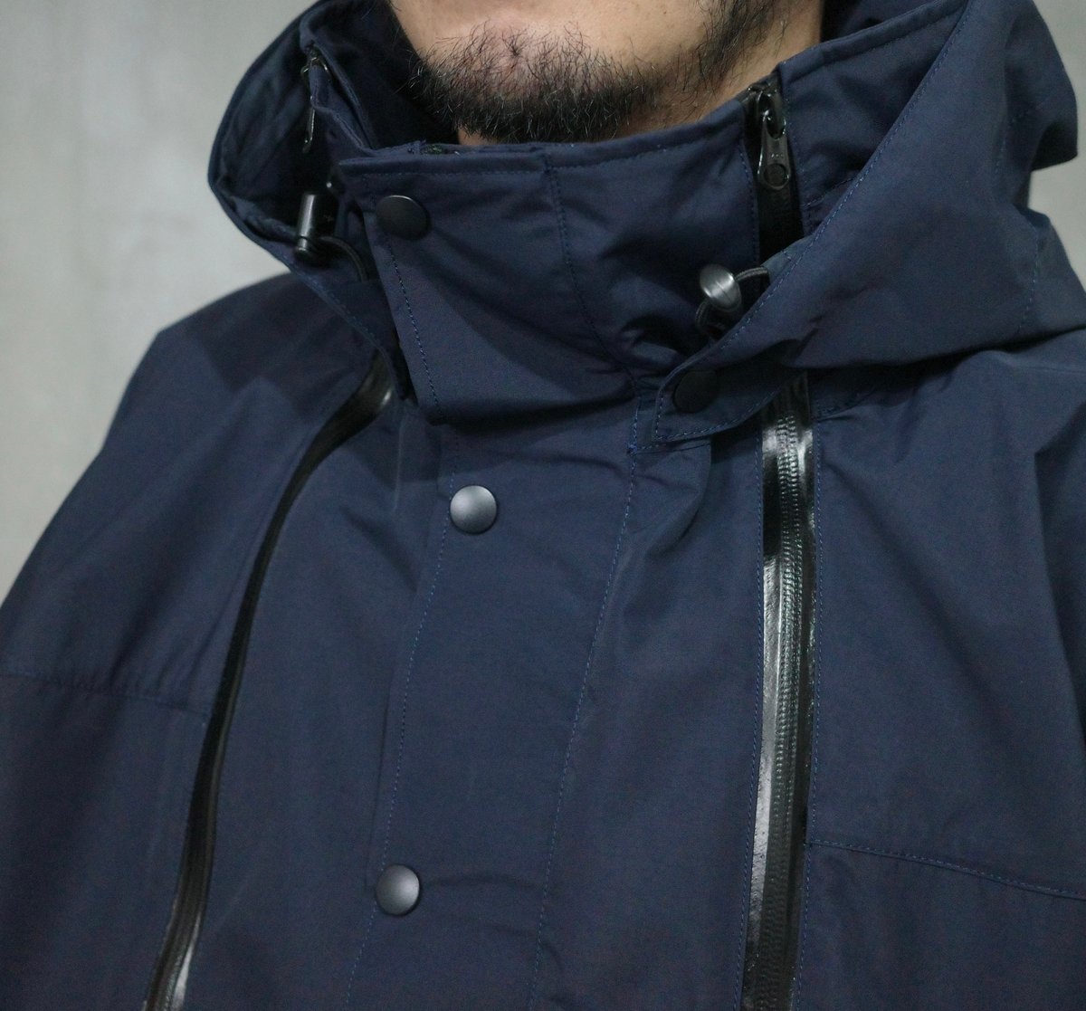 3LAYER BIG TECH JACKET (NAVY) | kan