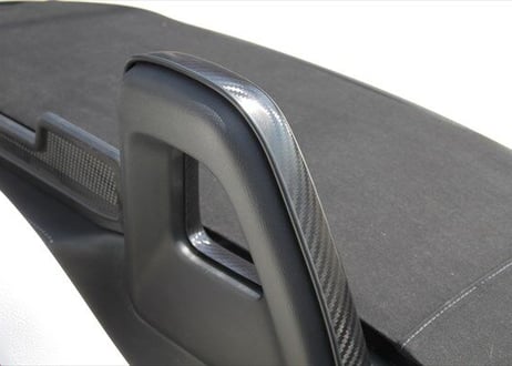 リヤ  シートバックバー ベゼル  カーボン　ＮＤロードスター