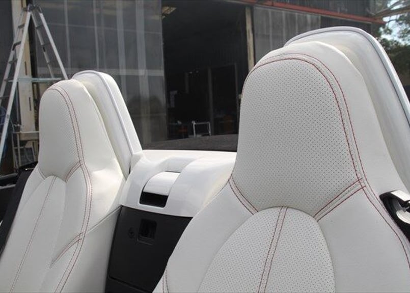 前後セット シートバックバー ベゼル ブラック 塗装用 ND