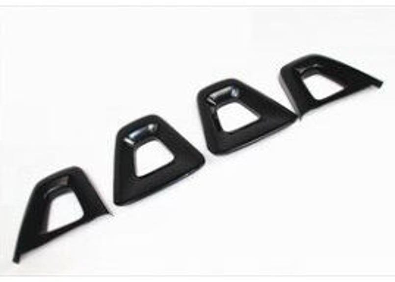 前後セット シートバックバー ベゼル ブラック 塗装用 ND