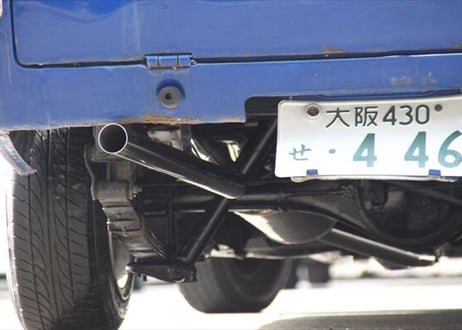 Bｌａｃｋ マフラー　　サニトラ