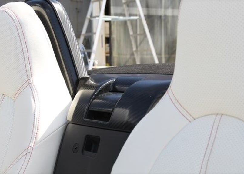 ウインドディフレクター レス パネル カーボン NDロードスター