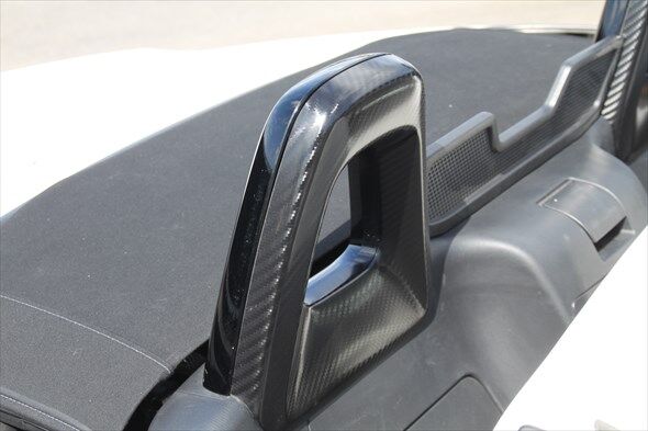 フロント シートバックバー ベゼル カーボン NDロードスター