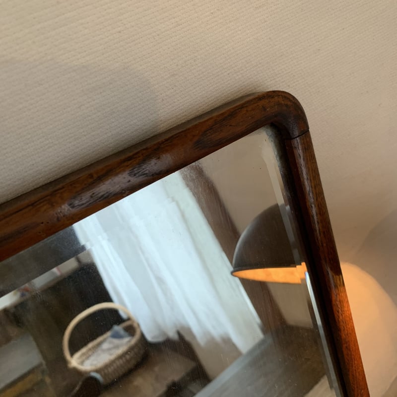 古い木枠の鏡 | そら豆ガラス商店 