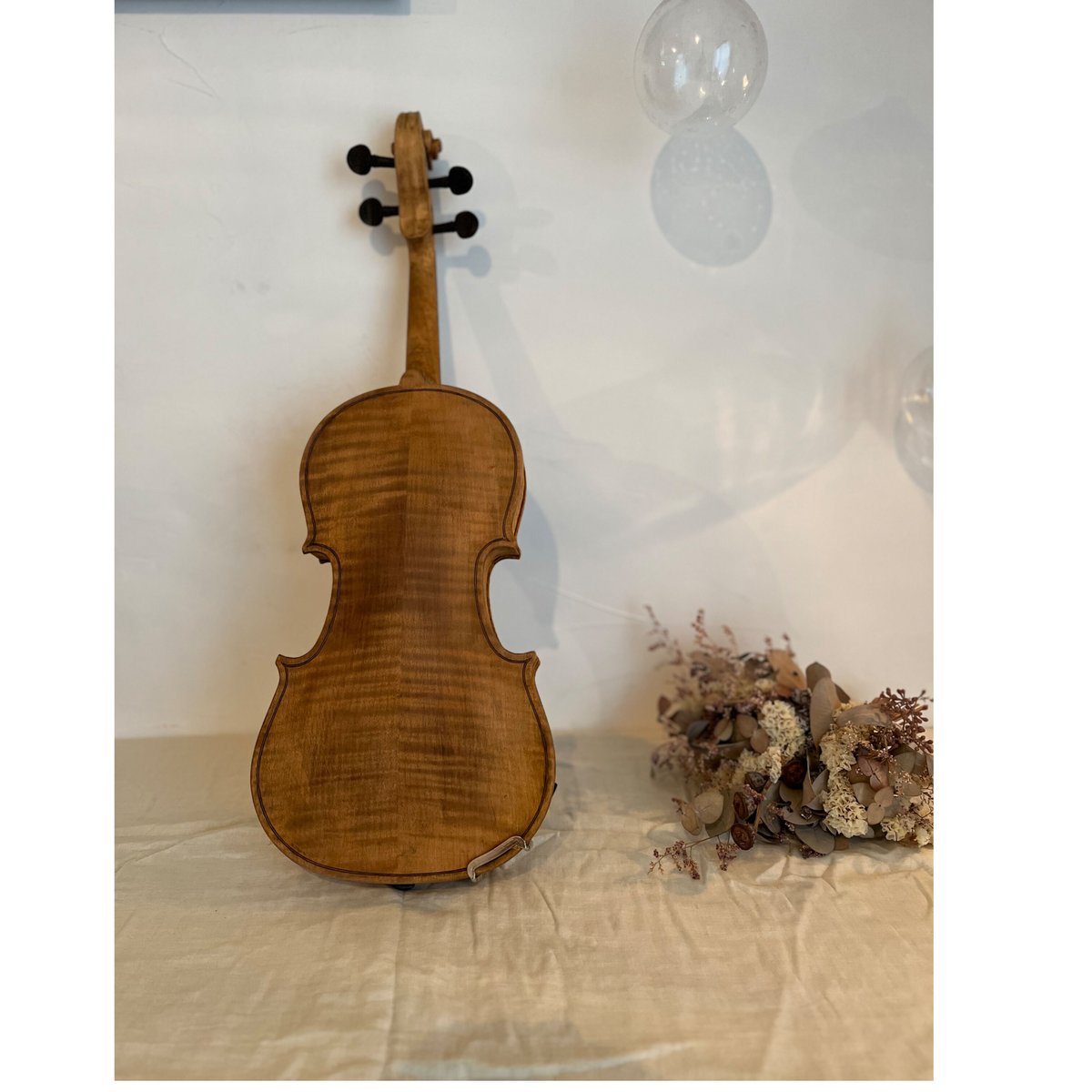 スズキの古いバイオリン 剥離 楽器 | そら豆ガラス商店