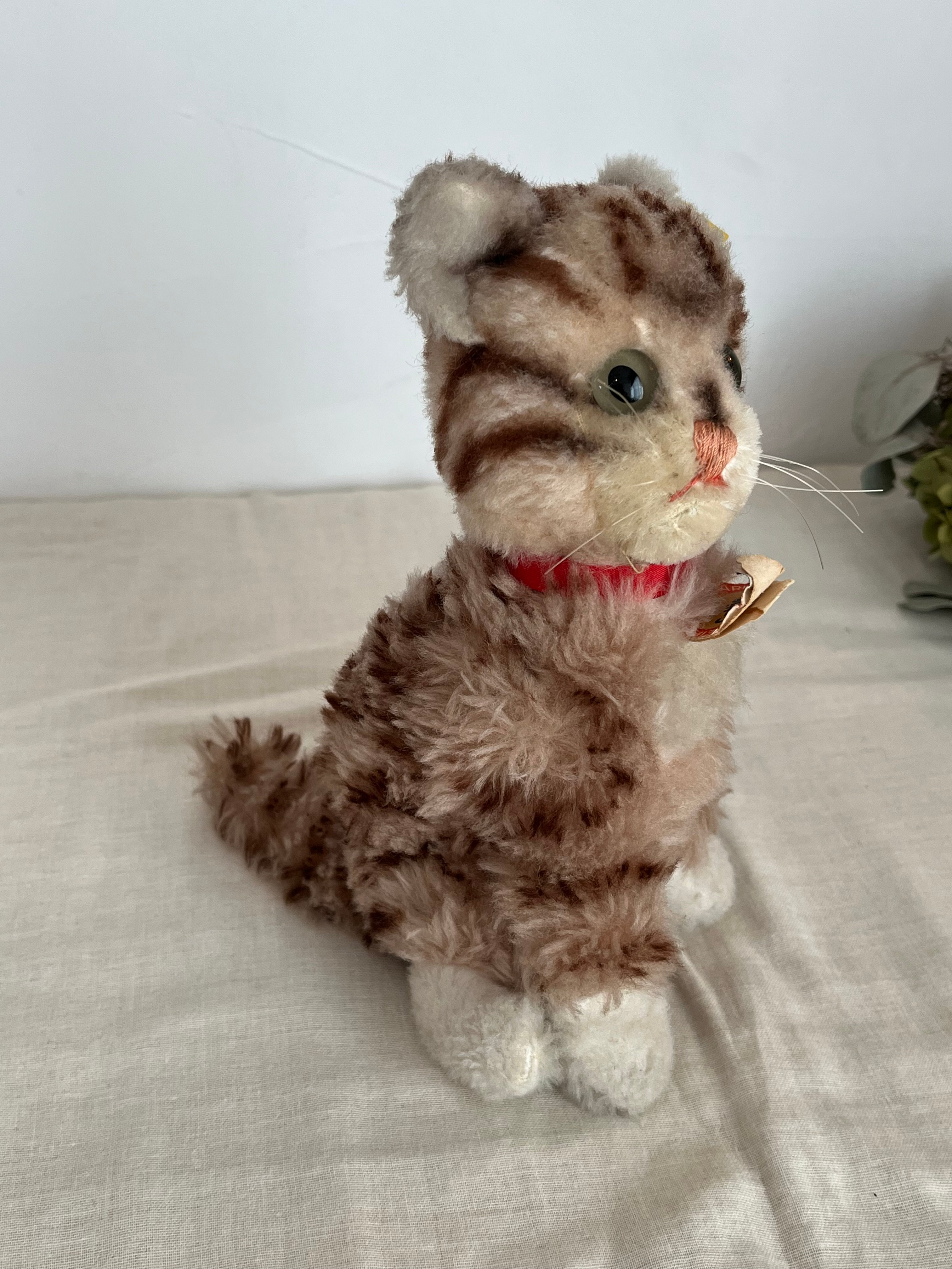 ドイツ シュタイフ社 ネコ Cat Cattie オールID ヴィンテージ | そら豆