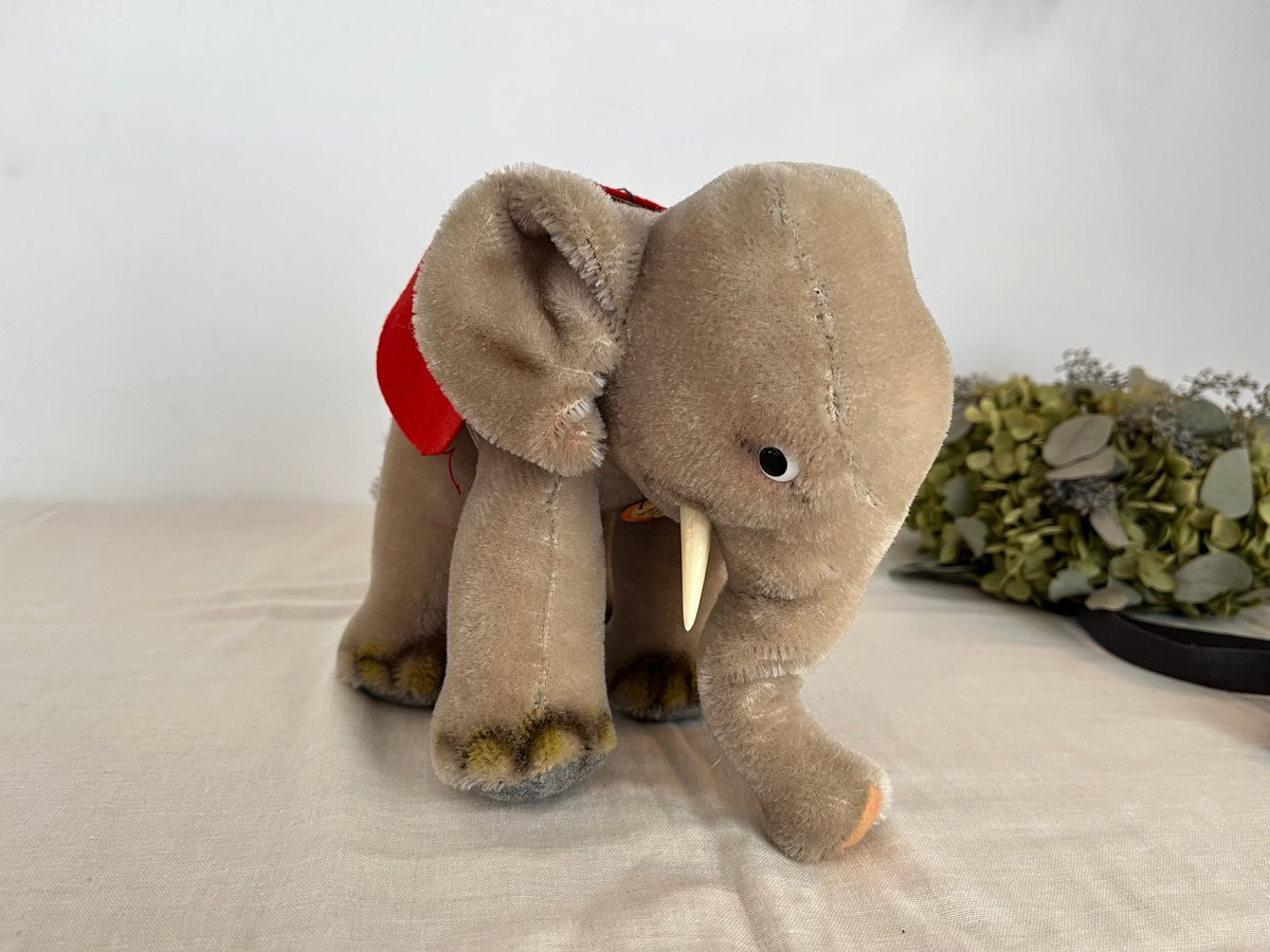 ドイツ シュタイフ社 ゾウさん ヴィンテージ | そら豆ガラス商店