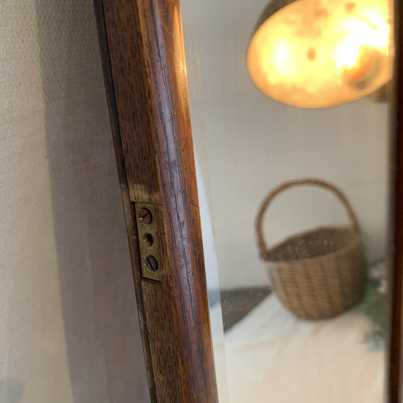 古い木枠の鏡 | そら豆ガラス商店