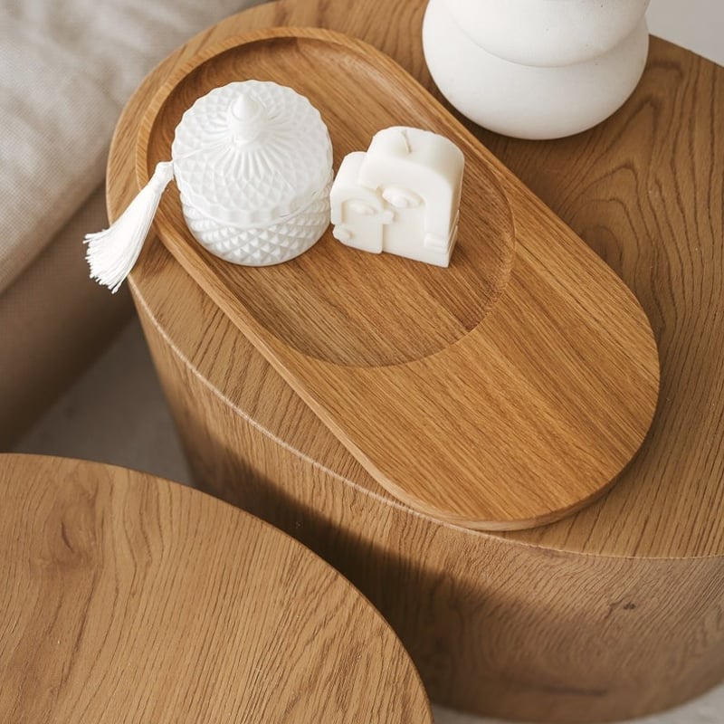 手作りのミニマリスト木製プレート、手作りの木製楕円形プレート、木製