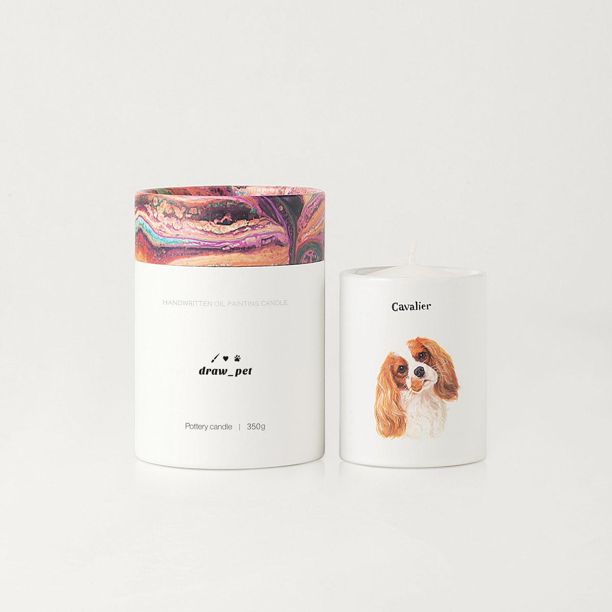 文字入れ陶器キャンドル | living with art