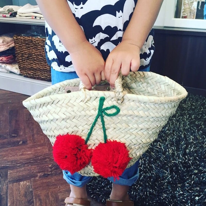 ボンポワンラフィアかごバッグ Bonpoint Bonpoint かごバッグ