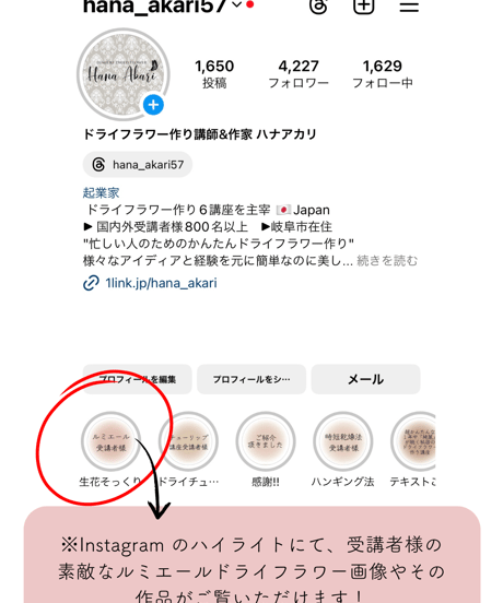 かんたん・綺麗・たくさん！生花そっくりに作る新しい乾燥法 ルミエールドライフラワー講座【シルバーセット】