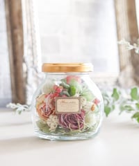 ≪超持続性カラー≫自家製ドライフラワーボトルver.08/名入れ可能/