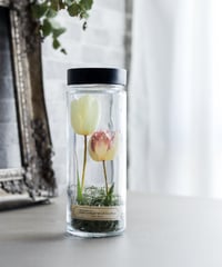 【M様ご予約品】STドライチューリップボトル / アイボリー＆フリンジ咲きピンク