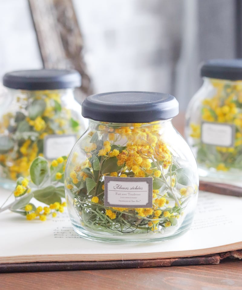 嬉しいプチプラ♪花粉症の方も安心！自家製ミモザのドライフラワー