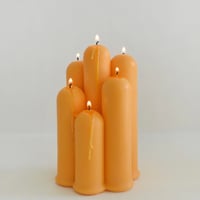 honey flamingo Tube Stick Multi Wick Candle Orange (Bergamot)