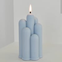 honey flamingo Tube Stick Single Wick Candle Blue (sandalwood)