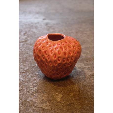 Strawberry flower vase(M/pink)