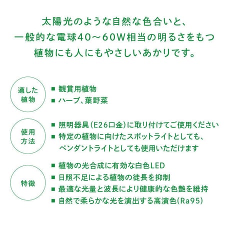 育てるあかり