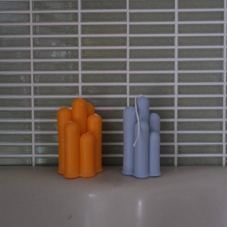 honey flamingo Tube Stick Single Wick Candle Blue (sandalwood)