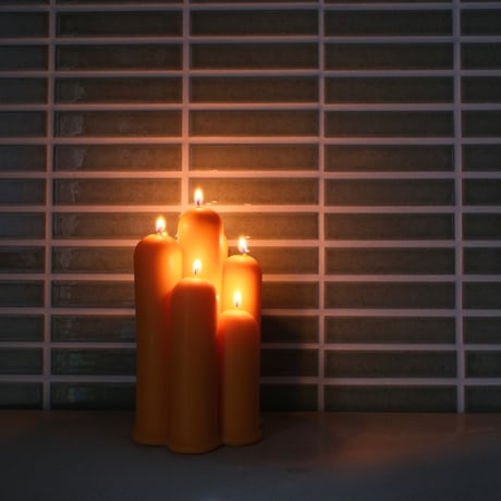 honey flamingo Tube Stick Multi Wick Candle Orange (Bergamot)