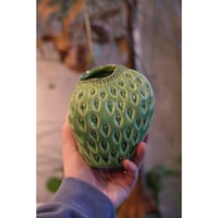 Strawberry flower vase (S/green)
