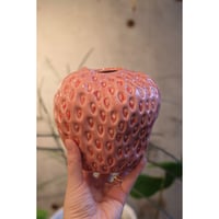 Strawberry flower vase(M/pink)